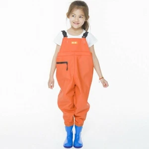 Kids Chlidren Chest Waders PVC Waterproof Pants waders Ourdoor Play Fishing Wear - Bild 1 von 11