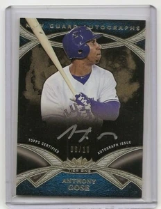 2014 Topps Tier One Anthony Gose Silver Ink Auto Card /10 Toronto Blue Jays - Picture 1 of 2