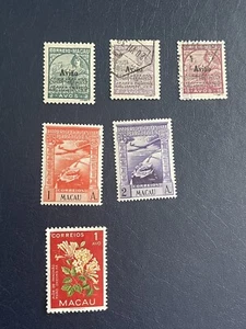 Macau Portugal,1936,1938,1953- Various 6 Stamps,VF/XF, See Photos - Picture 1 of 9