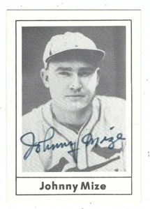 Tarjeta de Grand Slam 1978 autografiada Johnny Mize de los Cardenales de San Luis #23- con certificado de autenticidad  - Imagen 1 de 1