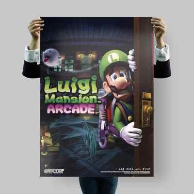 Luigi’s Mansion Arcade Poster – Capcom & Nintendo Horror Adventure Wall Art - Bild 1 von 4