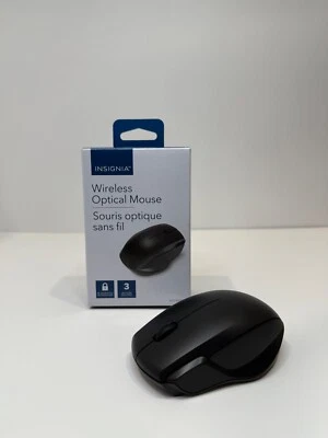 INSIGNIA WIRELESS 3-BUTTON OPTICAL MOUSE (BLACK) - NS-PWM3-C - Image 1 of 4