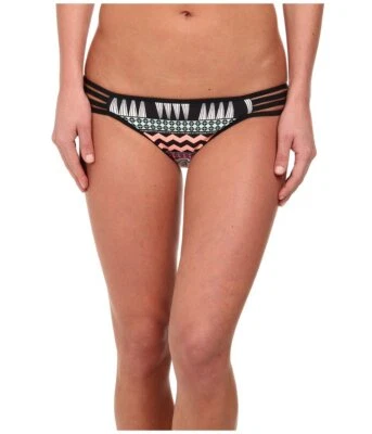 Parte inferior de bikini Seafolly Future Tribe Hipster natación con múltiples correas laterales talla 4 Foto 1 de 3