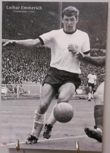 Lothar Emmerich Nationalspieler Deutschland Fan Card 21x15 BVB Dortmund #FPG24 - Bild 1 von 2