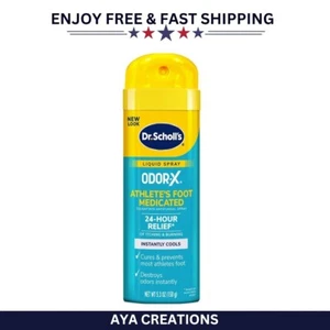 Dr. Scholl's Odor-X Athlete's Foot Medicated Spray, 5.3oz, Fungal Relief - Picture 1 of 12