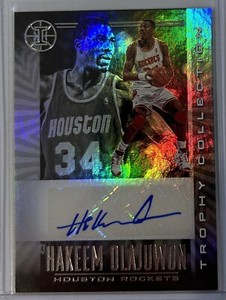 2019-20 Panini Illusions Trophy Collect. Signatures Hakeem Olajuwon auto #TC-HOW