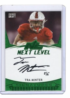TRA MINTER M2020 SAGE HIT PREMIER DRAFT GREEN NEXT LEVEL SIGNATURES  5/5 !!! - Image 1 of 2