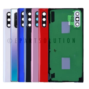 Samsung Galaxy Note 10/Note 10Plus Back Cover Glass Battery Door + Camera Lens - Picture 1 of 12