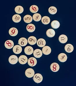 Catan 5-6 Player Extension (Number Token Complete Set) Replacement Game Pieces - Picture 1 of 4