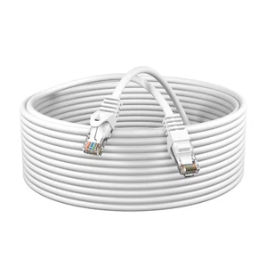 LOTE multipack cable de conexión RJ45 red Ethernet CAT6 blanco 1,5 pies-20 pies - Imagen 1 de 6
