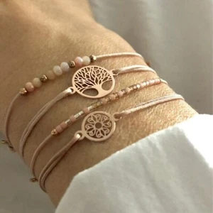 Tree of Life Bracelet | Bonsai Tree Jewellery | Silver/Rose/Gold | Nature Charm - Picture 1 of 4