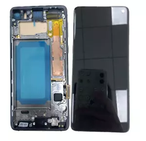 TFT LCD Screen + Digitizer + Black Frame Assembly for Samsung Galaxy S10 G973F - Picture 1 of 2