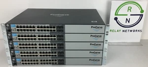 SET BESTEHEND AUS 5 HP ProCurve Switch 2510G-24 J9279A 24 Port Switch - Bild 1 von 8