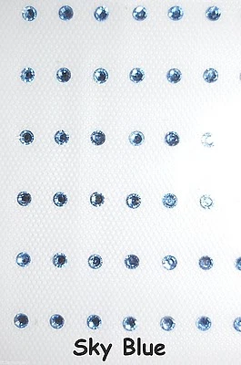 PACK DE 2 96 joyas de diamantes para el cabello cristales flotantes hierro sobre gemas boda estrás Foto 1 de 4