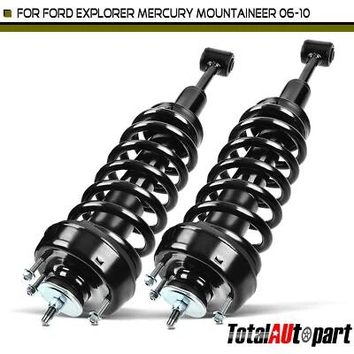 Conjunto completo de 2 piezas de puntal y resorte helicoidal para Ford Explorer Mercury 06-10 delantero Foto 1 de 4