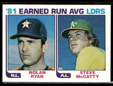1982 Topps #167 '81 ERALeaders (Nolan Ryan / Steve McCatty) LL   Baseball