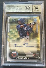 JERMAINE PALACIOS 2016 BOWMAN CHROME 1ST SUPERFRACTOR ROOKIE AUTO 1/1 BGS 9.5