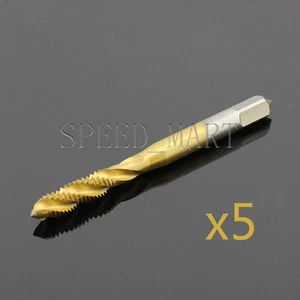5x M12x1,75 Schnellarbeitsstahl HSS Gewinde metrisch Spirale Handgewindebohrer Set für CNC - Bild 1 von 5