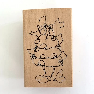 Estampillas de Judith Wood Mount Sello de goma G-93 MS ACTITUD BUG Foto 1 de 3