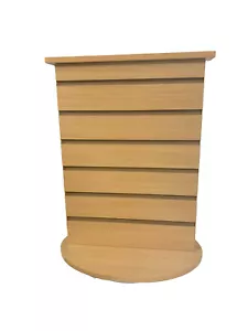 Slatwall Counter Spinner - Display Rack 2 Sided, Maple - Picture 1 of 1