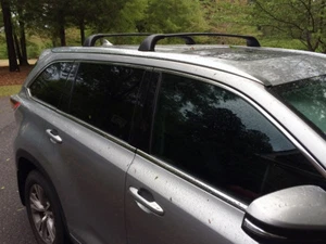 2xNEW ROOF RACK CROSS BAR for toyota kluger GXL / Grande 2014 - 2020 black - Picture 1 of 3