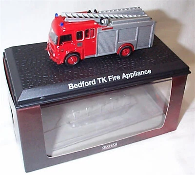 Bedford TK Fire Appliance Llanidoles 1-76 Scale in case box Oxford - Atlas new - Image 1 of 2