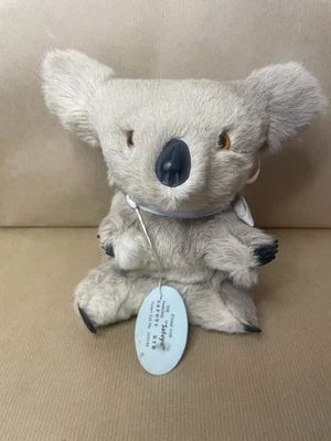 Vintage Australian Koala Bear Souvenir Toy with real fur - Circa 1970's 6.5" - Image 1 of 4