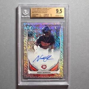 2014 Bowman Chrome Draft Shimmer Nick Gordon RC Rookie AUTO #d/15 BGS 9.5 Gem Mt - Picture 1 of 2