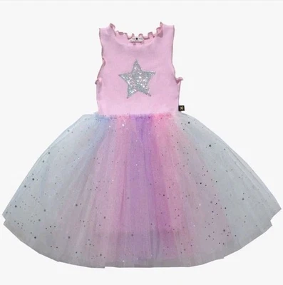 Petite Hailey Rylee Tutu Girls Dress Purple Multicolored Size 6 NWOT 🌈 🦄 - Image 1 of 4