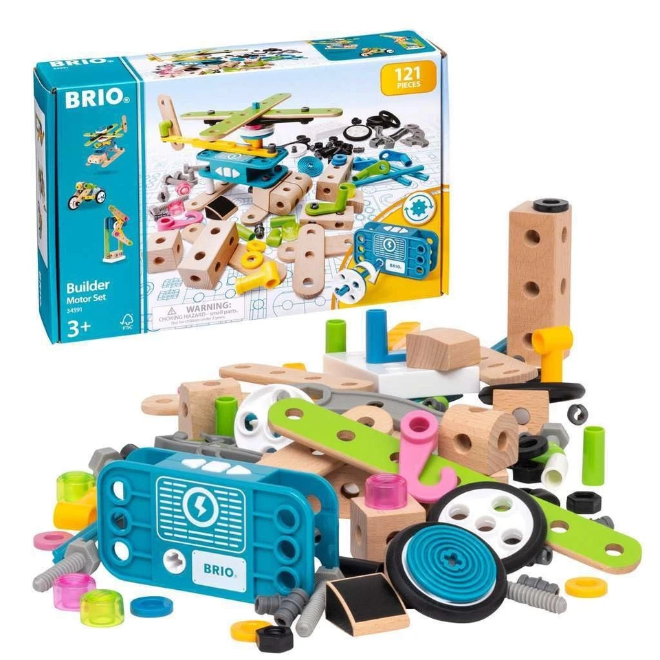 BRIO Builder 34591 - Builder Motor Set - 120 Piece Construction Set STEM Toy ... - Image 1 of 4