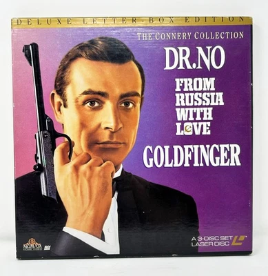 Connery Collection Laserdisc ML102713 Widescreen Dr No Russia Love Goldfinger - Image 1 of 3