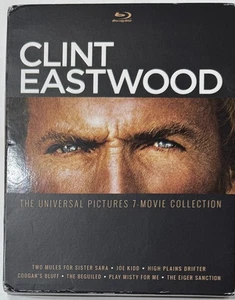 Clint Eastwood 7-Movie Collection (Blu-ray, Universal) VG Discs & Slipcover - Picture 1 of 3