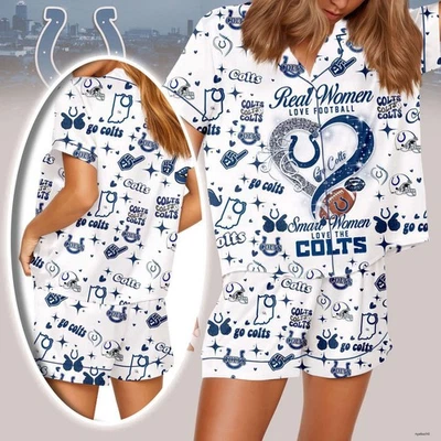 Pijama corto transpirable de verano Indianapolis Colts Premium para mujer Foto 1 de 4