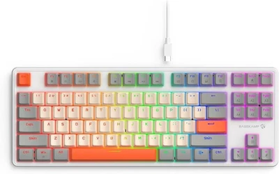 Retro EVO TKL 87 Mechanical Gaming Keyboard w Linear Switches Rainbow Lighting E - Image 1 of 4