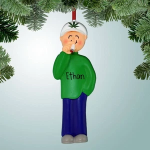 Smoker - Male - Personalized Christmas Ornament - Picture 1 of 1