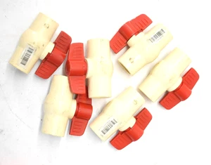 Lot of 6 Bluefin CVBVS075 3/4" CPVC Ball Valve Solvent Socket Connection - Picture 1 of 6