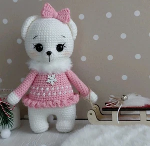 Amigurumi Bär gehäkelt Kinder Geschenk Geburtstag Häkeltiere Weihnachten(o.Deko) - Bild 1 von 2