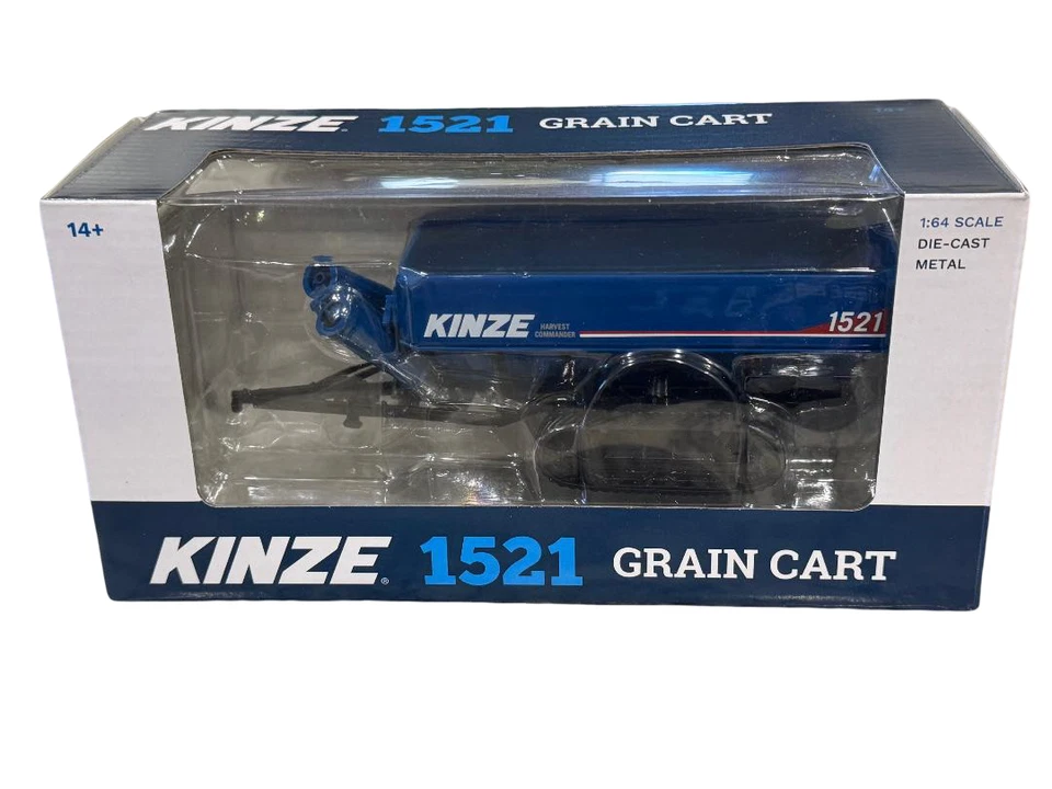 KINZE 1521 GRAIN CART W/ TRACKS BLUE 1/64 DIECAST MODEL BY SPECCAST KZE1336