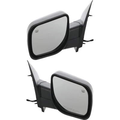 Пара зеркал питания для 2005-2015 Nissan Armada с подогревом текстурированные черные - Изображение 1 из 4