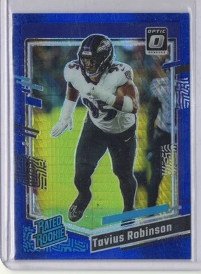 2023 Donruss Optic #208 Tavius Robinson Blue Hyper - Image 1 of 2