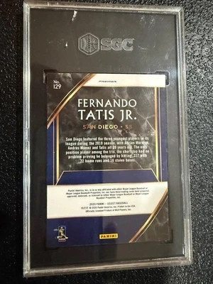 Fernando Tatis Jr - SGC Get Mint 10 - 2020 Panini Select - San Diego Padres - Image 1 of 3