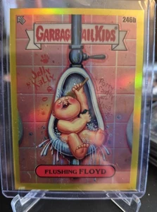 2023 Garbage Pail Kids Chrome 6  Flushing Floyd # 246b Yellow Refractor 037/275 - Picture 1 of 2