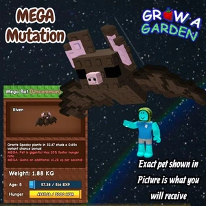 MEGA Schläger. Alter/Gewicht auf Foto abgebildet. Grow A Garden. Same Day - Bild 1 von 1
