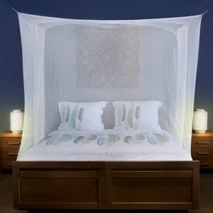 Mosquito Net for Single to King-Sized Beds – 2 Side Openings & 6 Hanging Loop... - Picture 1 of 7