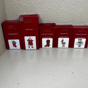 Hallmark - five holiday Christmas ornaments  - Picture 1 of 4