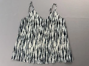 Socialite Women's Scalloped V-Neck Camisol In Blue White XSmall - Picture 1 of 6