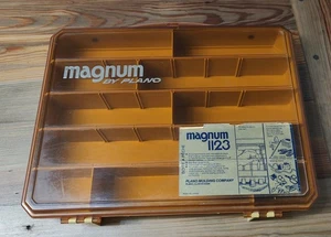Vintage Magnum von Plano Angelgerätebox #1123 Bastel Organizer einseitig - Bild 1 von 12