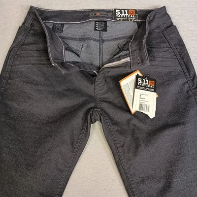 Pantalones tácticos para mujer 5.11 4 negros Defender Flex calce regular tiro medio 29x30 nuevos con etiquetas Foto 1 de 4