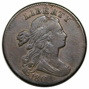 1802 Draped Bust Large Cent, S-236, date altered to 1804 - Picture 1 of 2