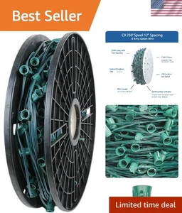 Easy Install 250ft C9 Light Spool - Commercial Grade - Picture 1 of 6